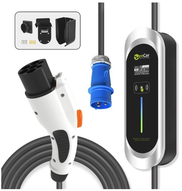เครื่องชาร์จ EV 32A 1เฟส 220V Type.2 ใช้ในบ้าน / แบบพกพา