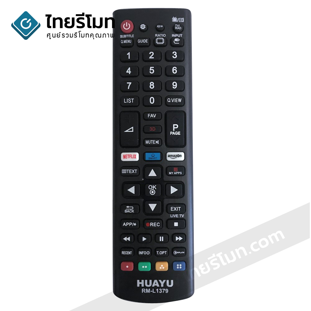 รีโมทรวมสมาร์ททีวี LG ใช้สำหรับSmart TV ทุกรุ่น (มีปุ่ม Netflix/Amazon/ปุ่มกลางSmart) รุ่นL1379