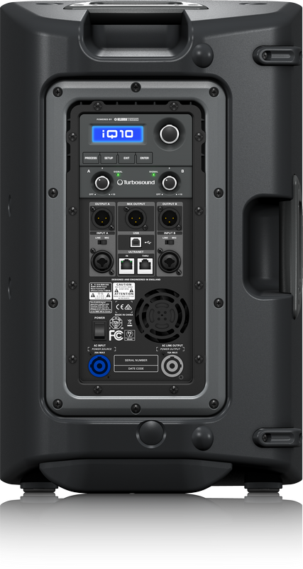 Turbosound iQ10 ตู้ลำโพง 2,500 Watt 2 Way 10" Loudspeaker with KLARK TEKNIK Digital Signal Processing and ULTRANET Networking 90x60 dispersion