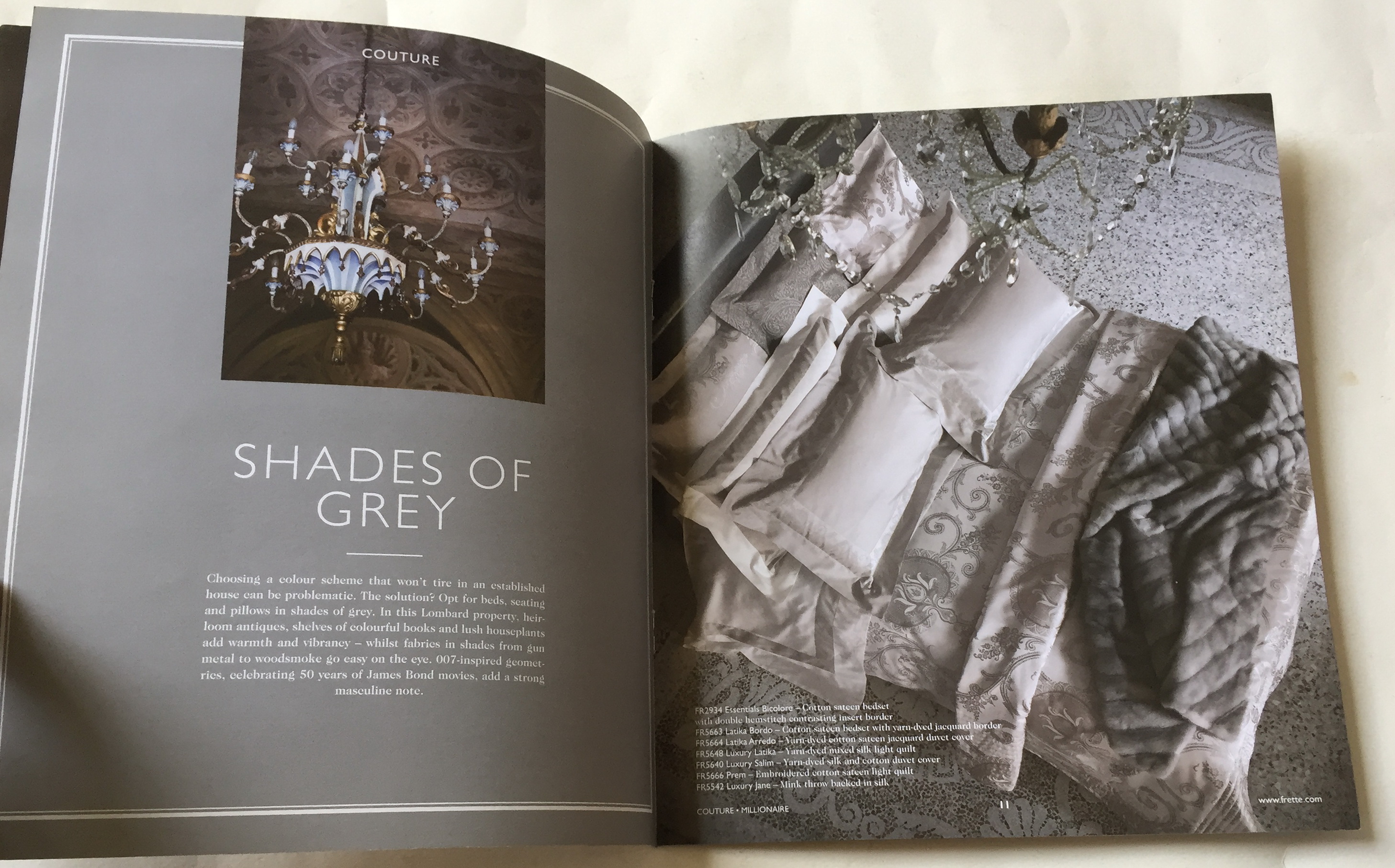 แคตตาล็อกเก่า เครื่องนอน FRETTE