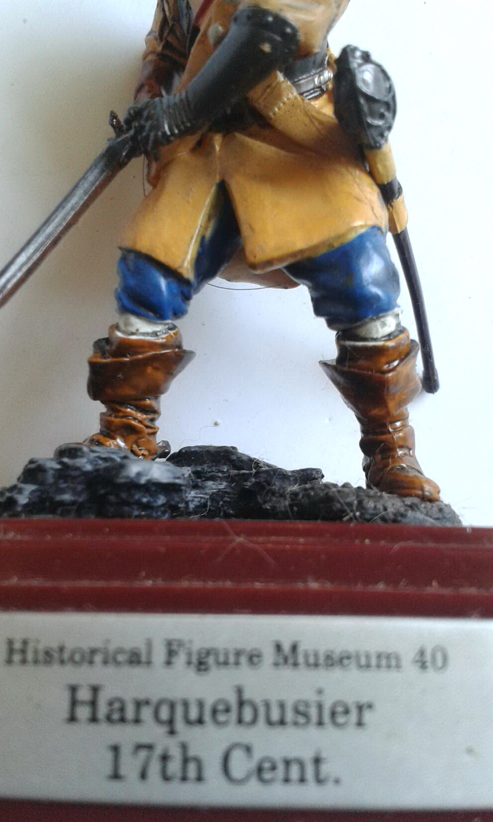 ของสะสม ฟิกเกอร์อนุสาวรีย์ทหารถือปืน ในช่วงศตวรรษที่ 17 Historical Figure Museum 40 Harquebusier 17th Century