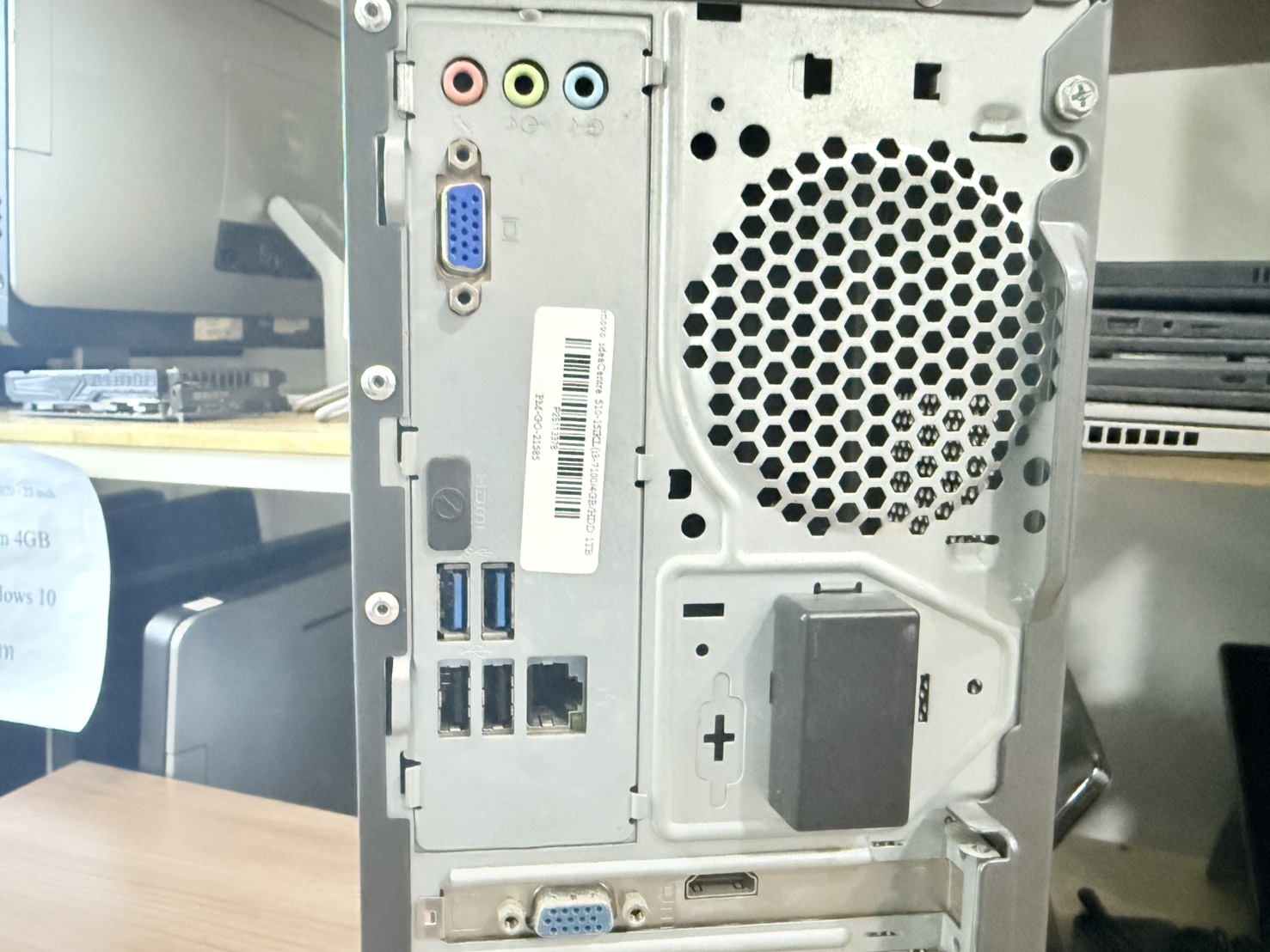 PC Lenovo ideaCentre 510-15IKL(i3-7100/4GB/HDD 1TB/GT730 2GB)