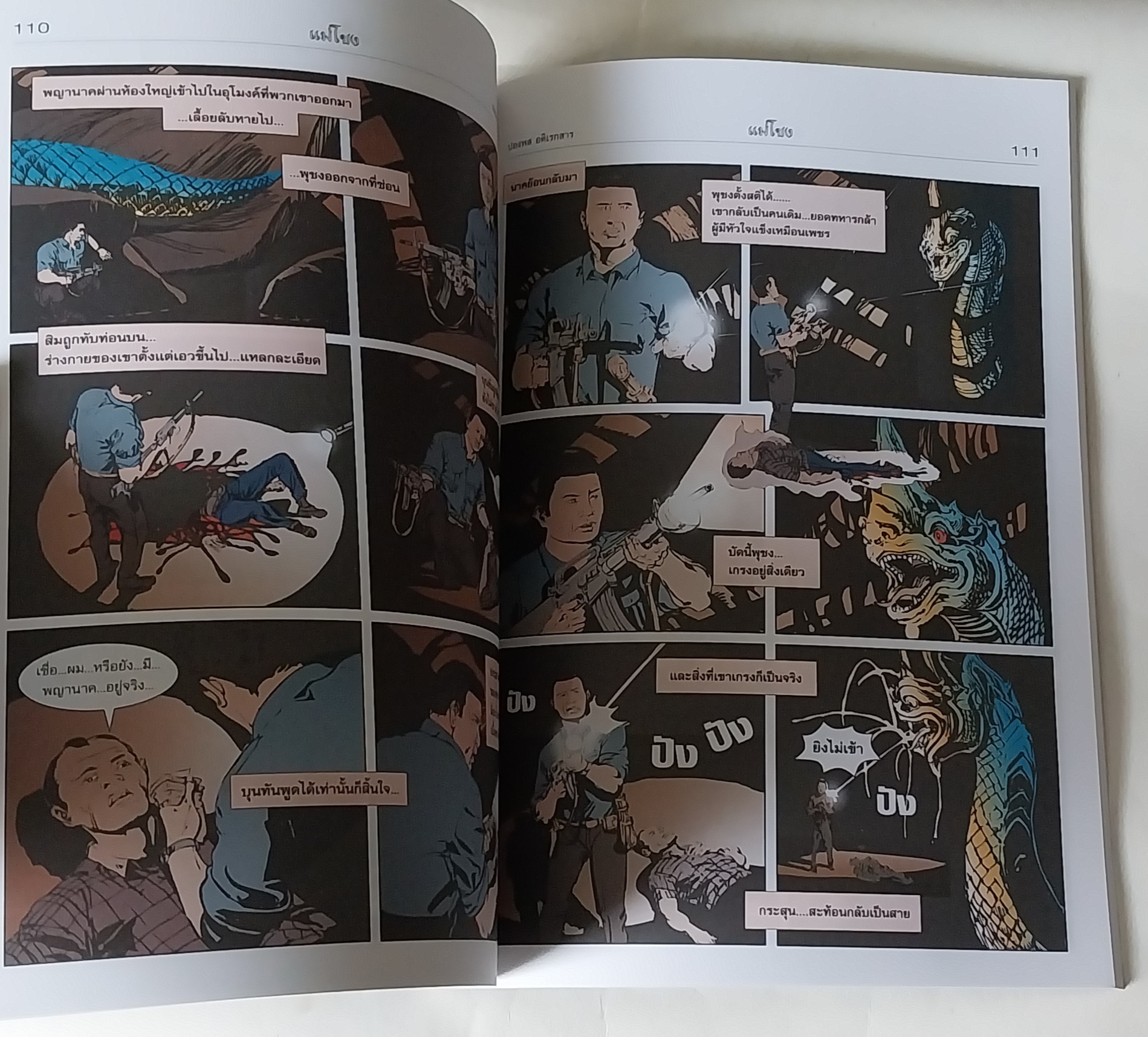 หนังสือจินตะนิยายภาพ ผจญภัยเพื่อตามหาเมืองลับแลในลาว แม่โขง เรื่องโดย Paul Adirex (ปองพล อดิเรกสาร) ภาพโดย อภิชาติ รอดวัฒนกุล รวมเล่มพิมพ์ครั้งแรก เมษายน 2546