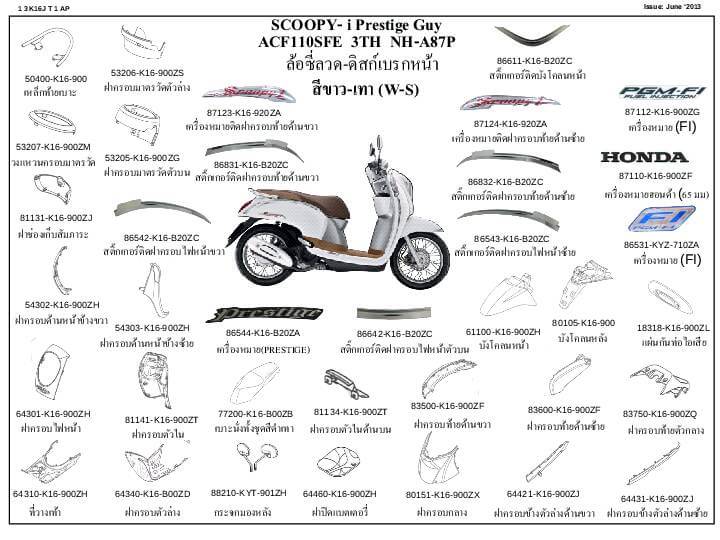 ชุดพลาสติกและเฟรมสี สกุ๊บปี้110ไอปี12-13