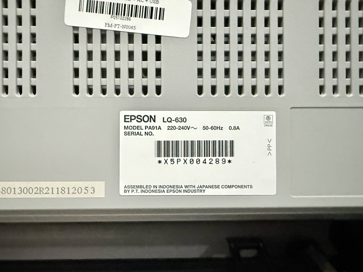 Printer Epson LQ-630 Printer + AC + USB หมึกหมด เครื่องมีรอยตามการใช้งาน