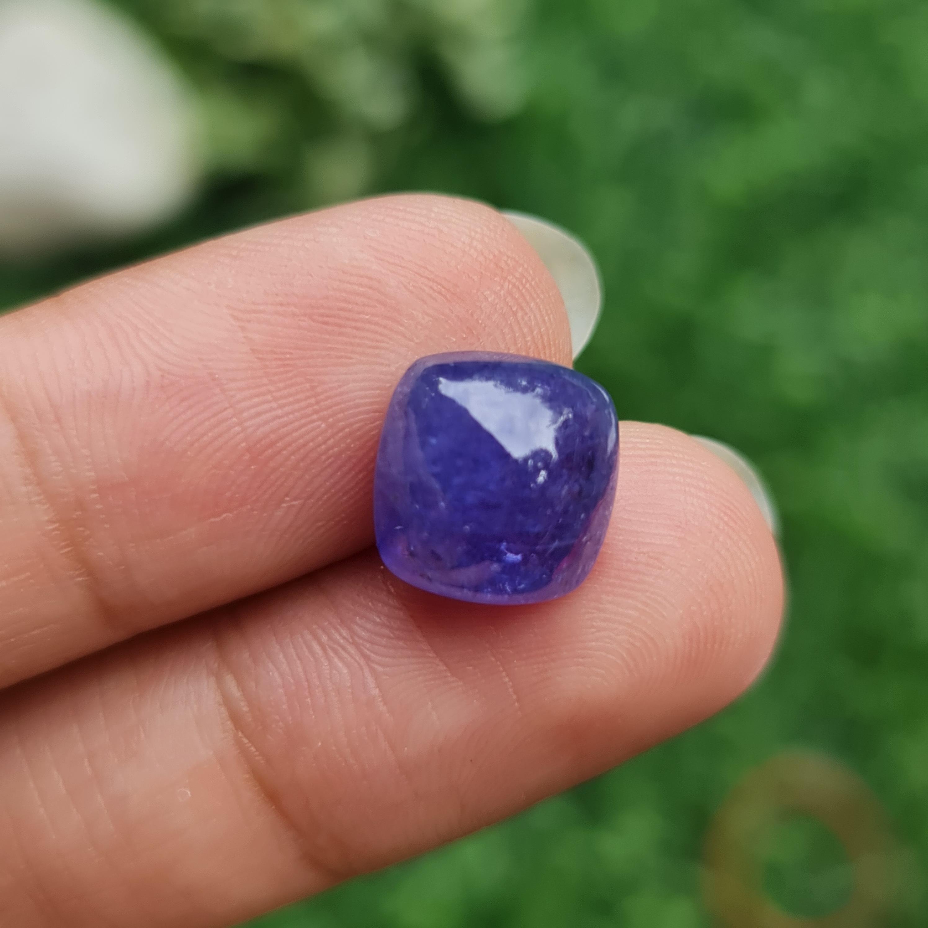 พลอย แทนซาไนท์ Tanzanite 7.59 กะรัต (Cts.) พลอยแท้ อัญมณีมงคลประจําวันเกิด เครื่องประดับพลอย