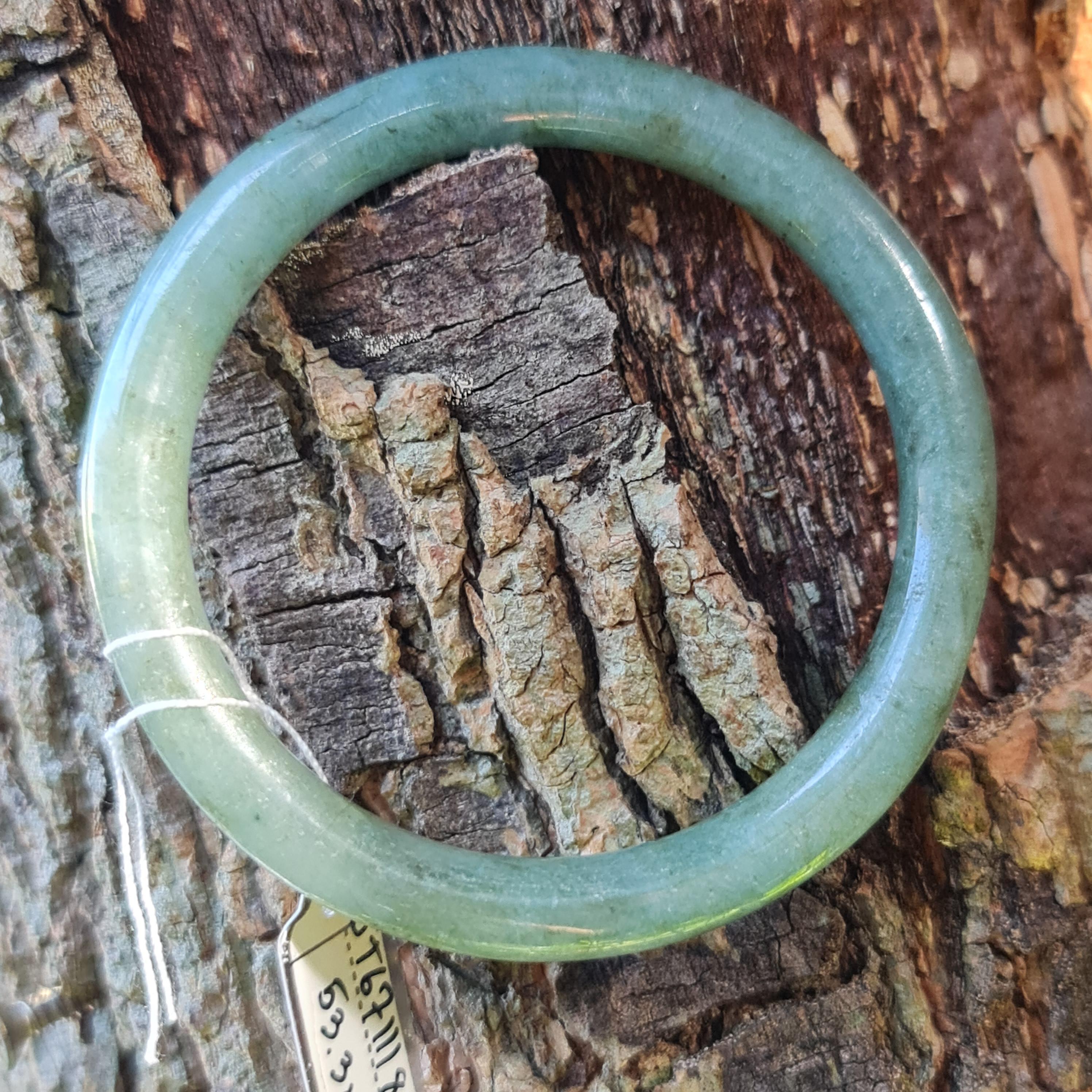 JB6711184 หยก พม่า แท้ Jade กำไลหยก 53.3 มม. (Jadeite bracelet) พม่า (Myanmar)