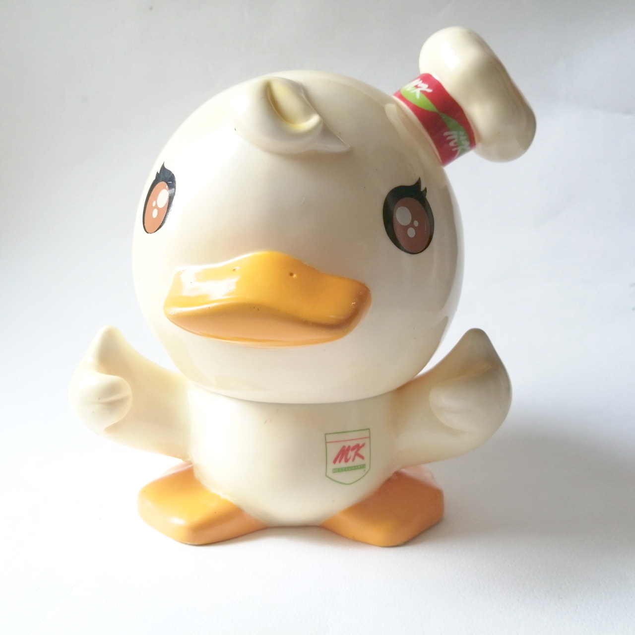 ตุ๊กตาฟิกเกอร์ผัก และเป็ด เป็นกล่องใส่ทิชชู่ ร้านสุกี้MK สภาพดี