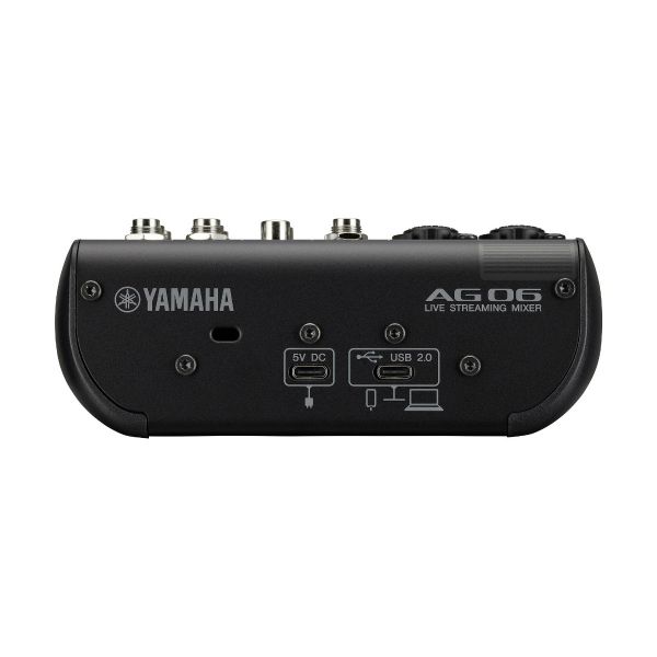 YAMAHA AG06MK2 มิกเซอร์ขนาดเล็ก มิกเซอร์ 6 Ch. มิกเซอร์พร้อมอินเตอร์เฟส พร้อมเป็น USB Audio Interface mini mixer (สีดำ)