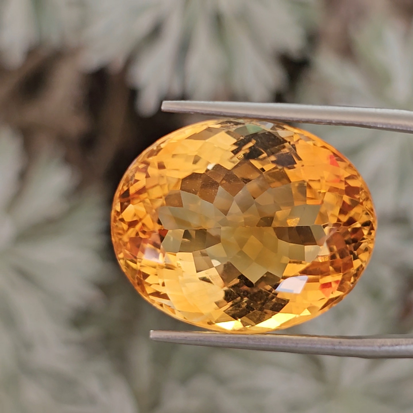 พลอย ซิทริน Citrine 32.66 กะรัต (Cts.) พลอยแท้ อัญมณีมงคลประจําวันเกิด เครื่องประดับพลอย