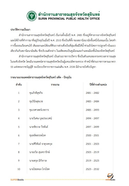 แนวข้อสอบ นักวิชาการเงินและบัญชี สำนักงานสาธารณสุขจังหวัดสุรินทร์