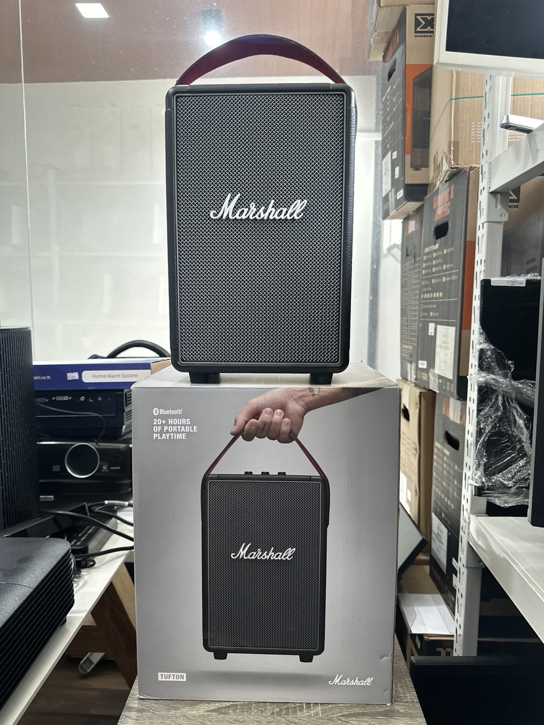 Marshall Bluetooth Speaker Tufton Black and Brass