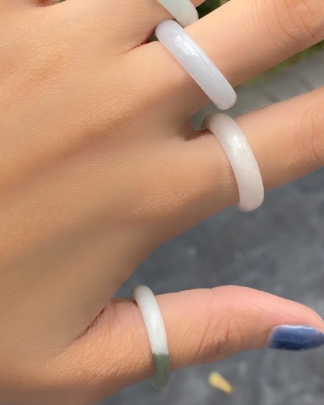 แหวนหยก (jadeite) Size 59 หยก พม่า แท้ (Myanmar Jade) Type A
