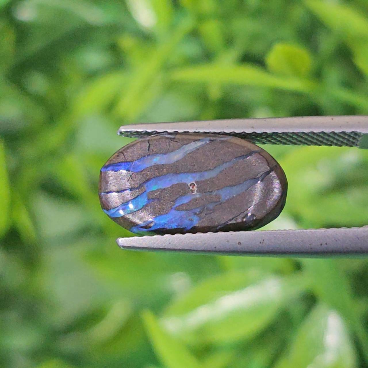 พลอย โบลเดอร์ โอปอล ออสเตรเลีย Australian Boulder Opal 5.06 กะรัต (Cts.) พลอยแท้ อัญมณีมงคลประจําวันเกิด เครื่องประดับพลอย