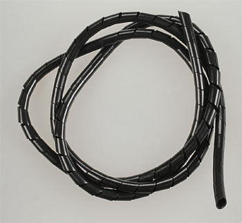 Spiral Servo Wire Wrap สีดำ(ไส้ไก่ยาวประมาณ 1 เมตร) SPRB1M