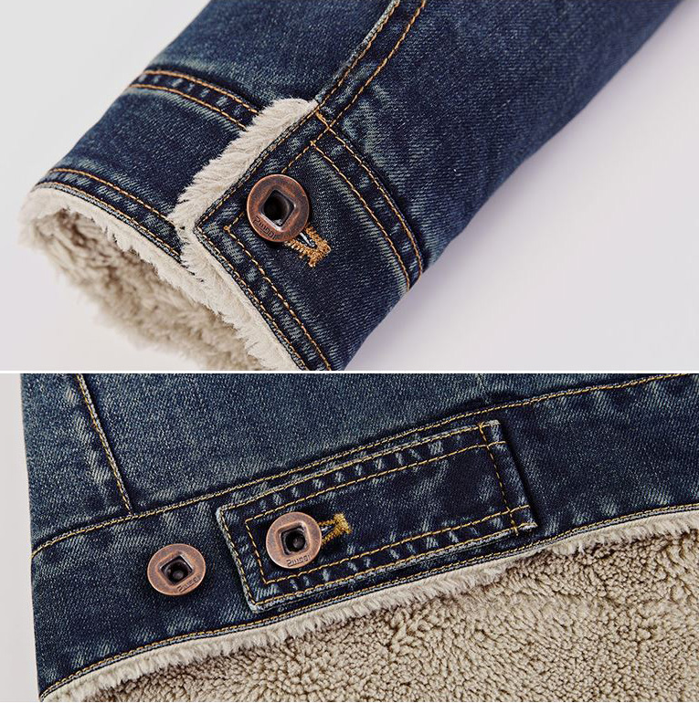 เสื้อแจ็กเก็ตยีนส์กันหนาวรุ่นหนา ซับขนนุ่ม (10181MM)