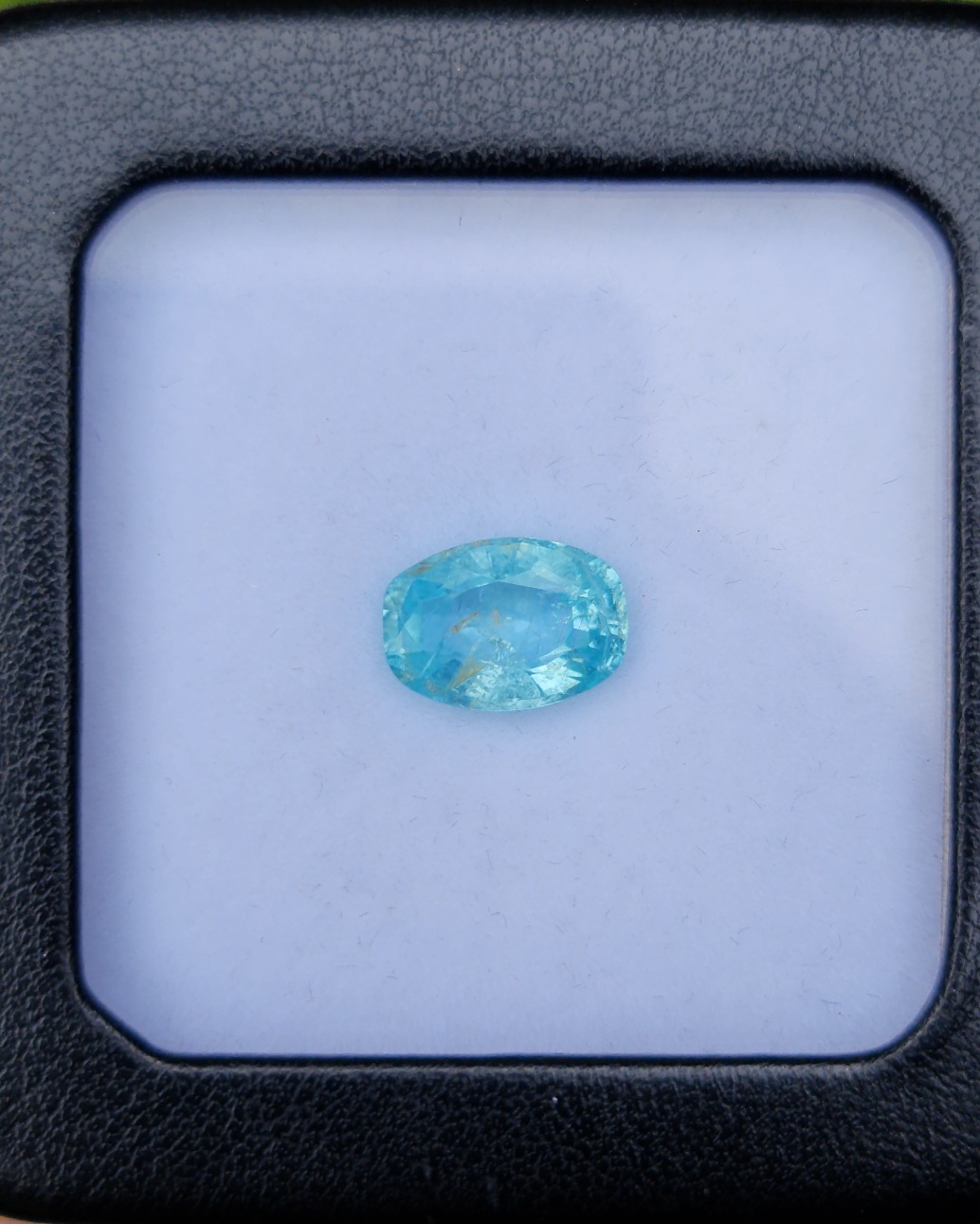 พลอย พาไรบ้า ทัวร์มาลีน Paraiba Tourmaline 3.35 กะรัต (Cts.) พร้อมใบเซอร์ พลอยแท้อัญมณีมงคล ประจําวันเกิด เครื่องประดับพลอย