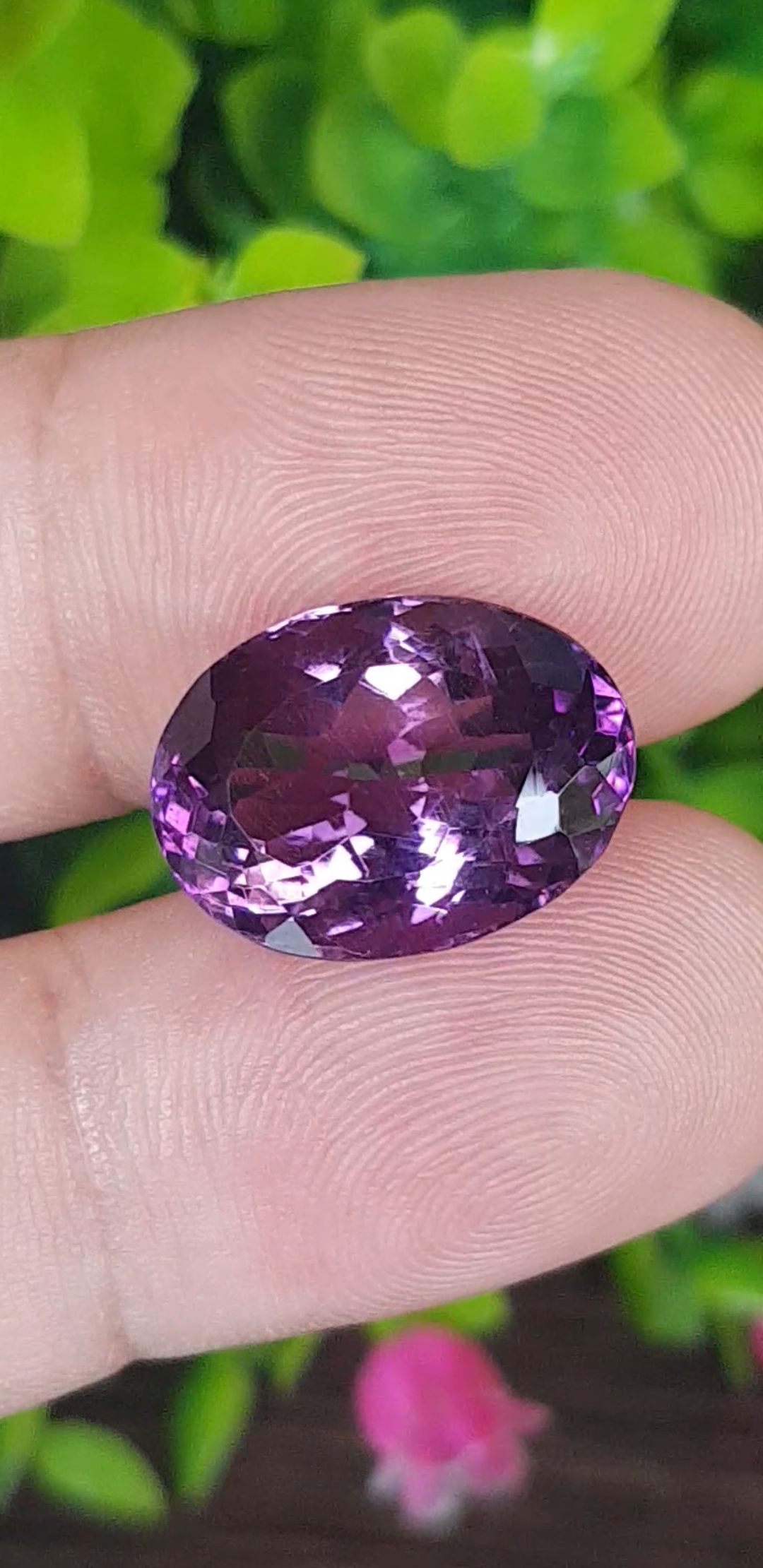 พลอย อเมทิส Amethyst 12.12 กะรัต (Cts.) พลอยแท้ อัญมณีมงคลประจําวันเกิด เครื่องประดับพลอย