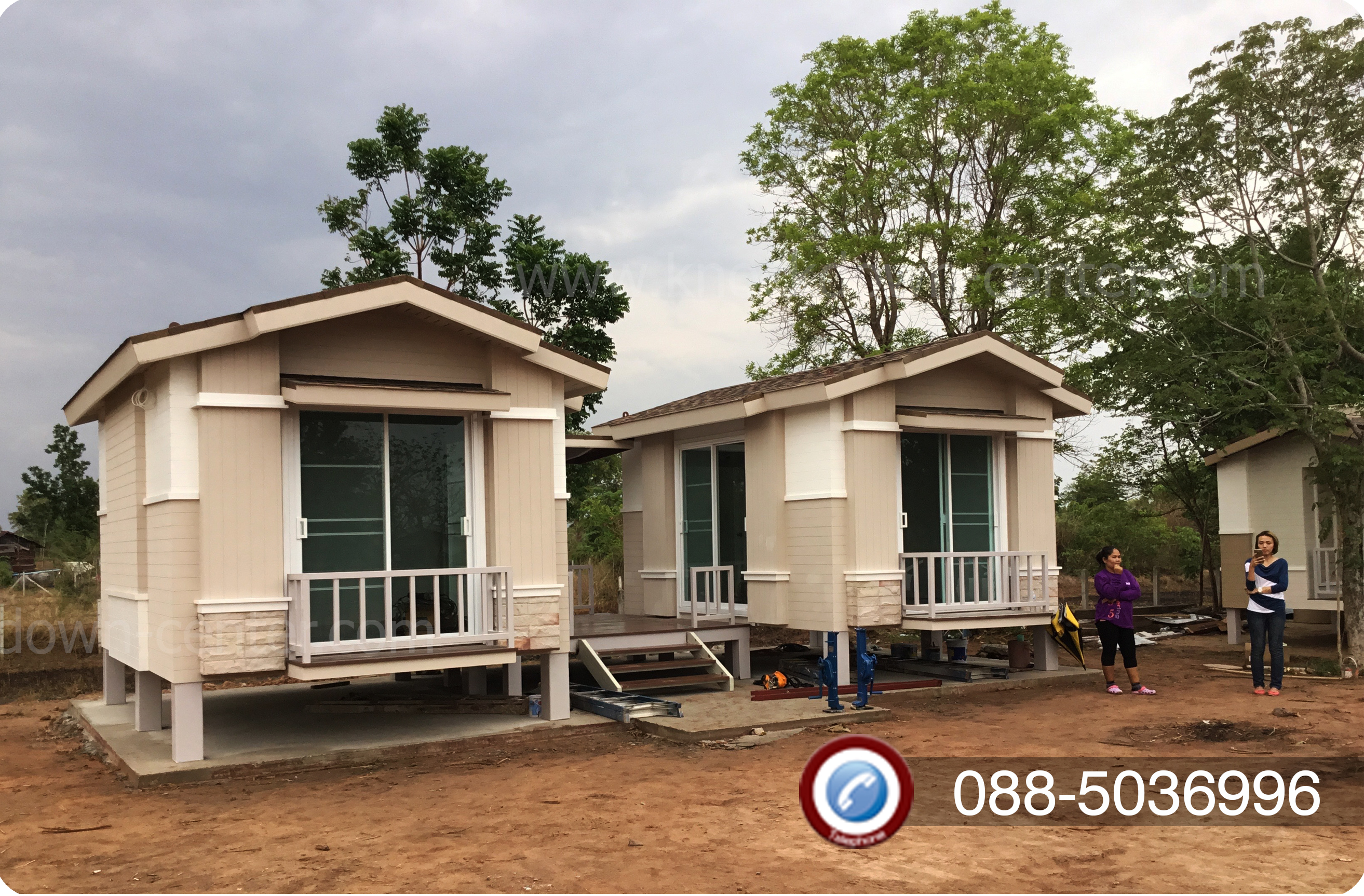 บ้านน็อคดาวน์ บ้านสำเร็จรูป Modern Classic Twin 0012