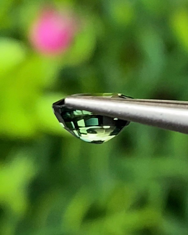 พลอย แซฟไฟร์ 3 สี Tri Color Sapphire 0.85 กะรัต Cts. พลอยแท้ อัญมณีมงคลประจําวันเกิด เครื่องประดับพลอย