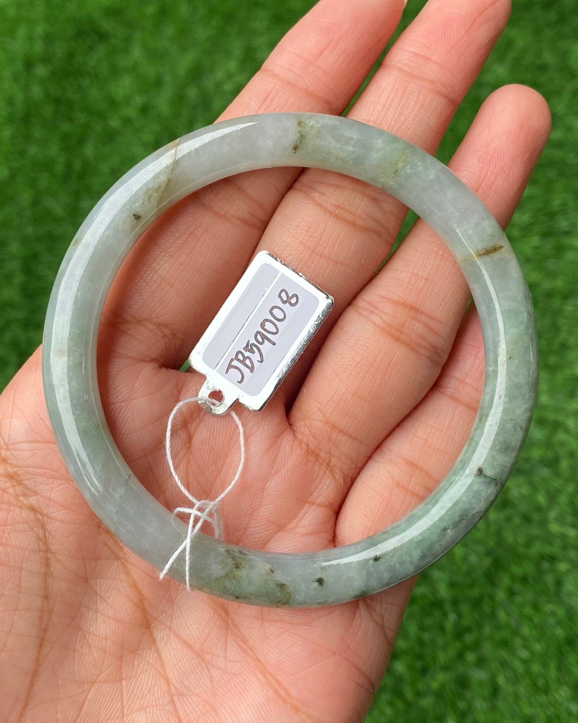 JB59008 หยก พม่า แท้ Jade กำไลหยก 59.8 มม (Jadeite bracelet) พม่า (Myanmar)