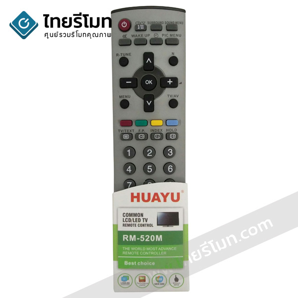 รีโมททีวี Panasonic สำคัญ:ใช้สำหรับพานาโซนิครูปทรงเหมือนกัน รหัส520M