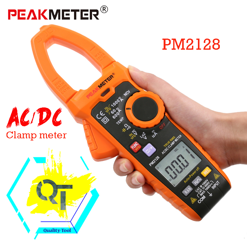 PEAKMETER ดิจิตอลแคลมป์ มัลติมิเตอร์AC/DC 1,000A รุ่น PM2128