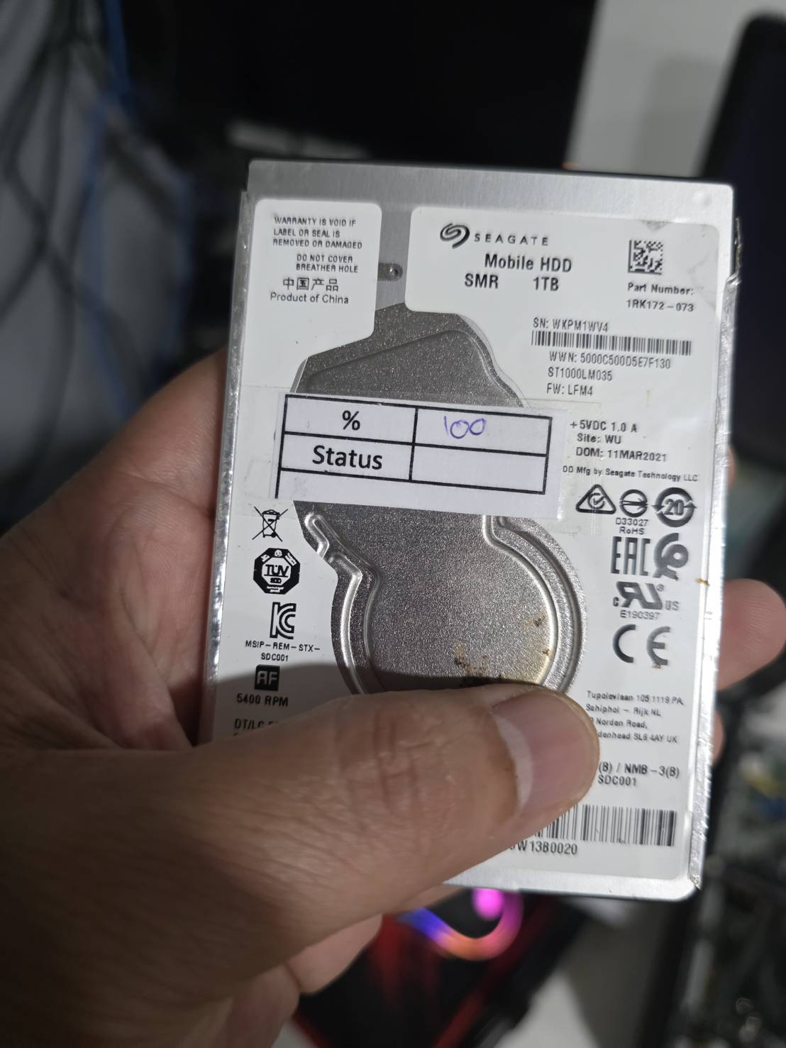 Harddisk 2.5 Notebook 1 TB