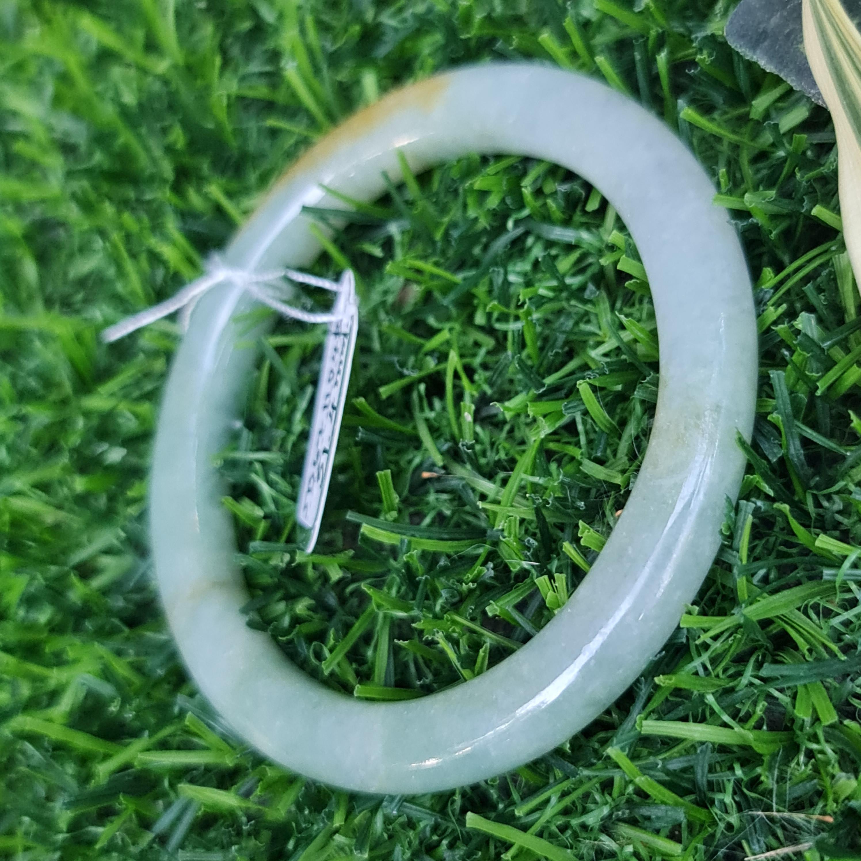 JB6711048 หยก พม่า แท้ Jade กำไลหยก 51.4 มม. (Jadeite bracelet) พม่า (Myanmar)