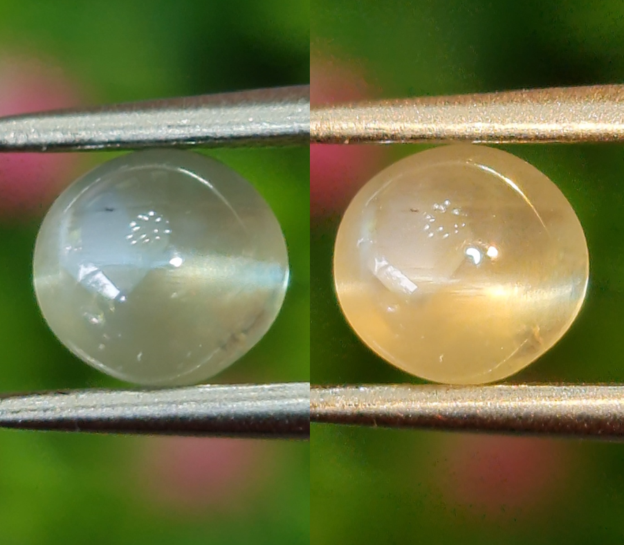 พลอย ตาแมว อเล็กซานไดร์ Cat eye Alexandrite 1.10 กะรัต (Cts.) พร้อมใบเซอร์ พลอยแท้ อัญมณีมงคลประจําวันเกิด เครื่องประดับพลอย