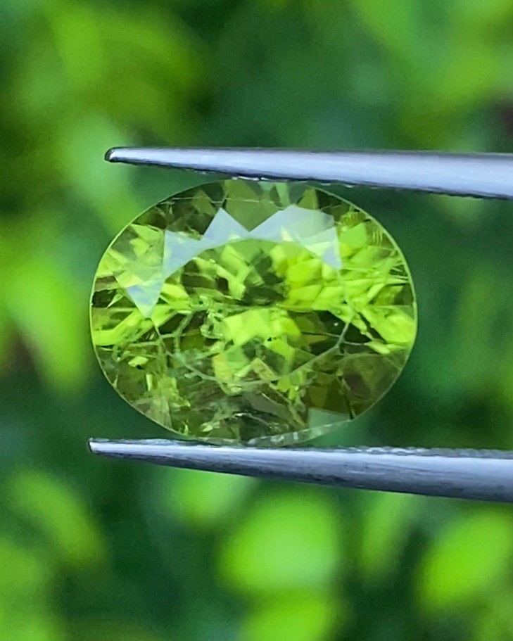 พลอย เพอริดอต Peridot 3.90 กะรัต (Cts.)