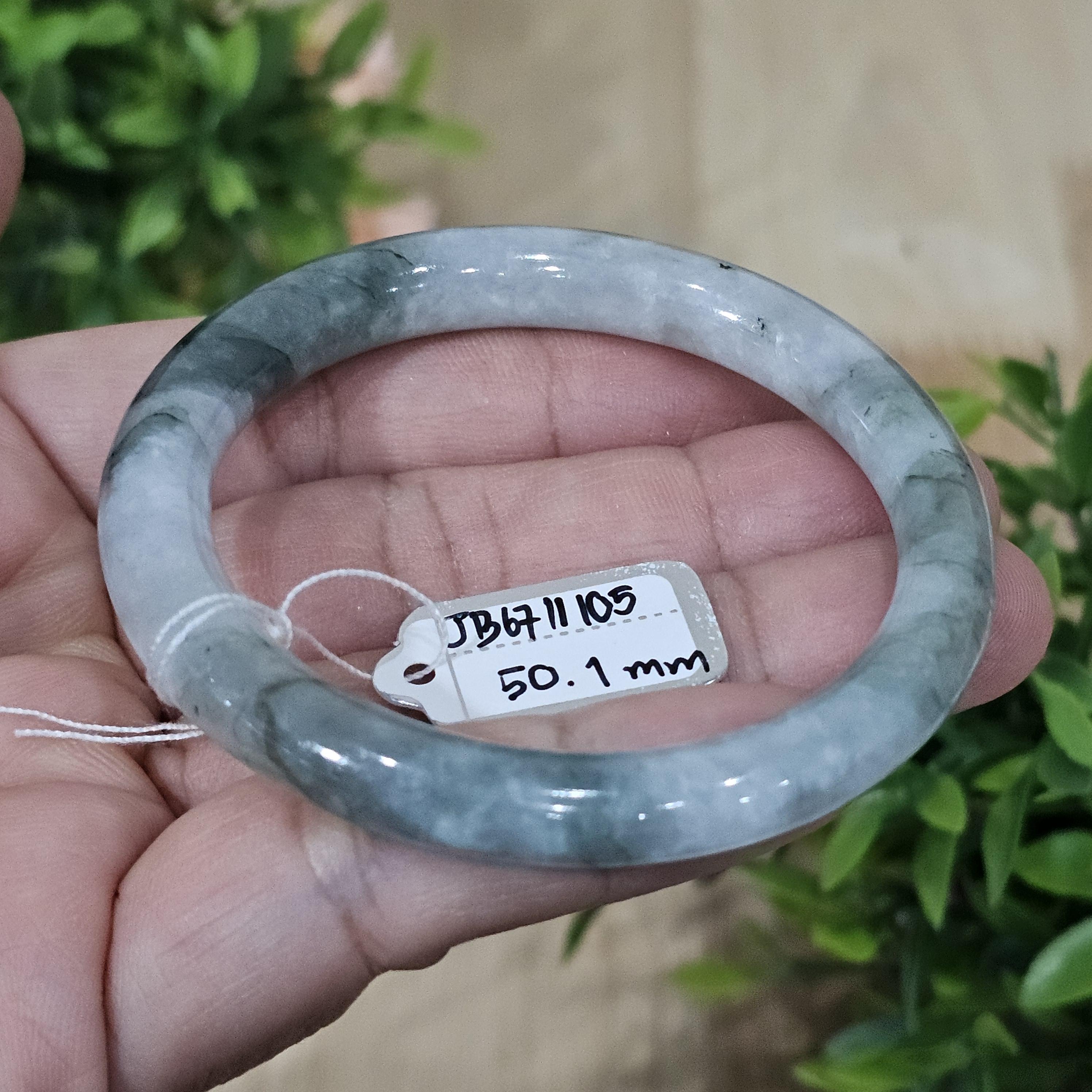 JB6711105 หยก พม่า แท้ Jade กำไลหยก (Jadeite bracelet) พม่า (Myanmar) 50.1 มม.