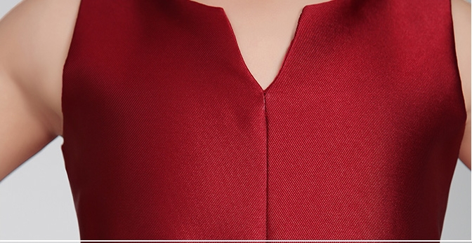 Pre-order ชุดราตรีเด็ก ชุดออกงาน ชุดกระโปรง สไตล์เจ้าหญิง แขนกุด ผ้าไหมดัชเดช คาดเอวด้วยโบว์ กระโปรงจับจีบ แต่งโบว์ด้านหลัง มีซิป