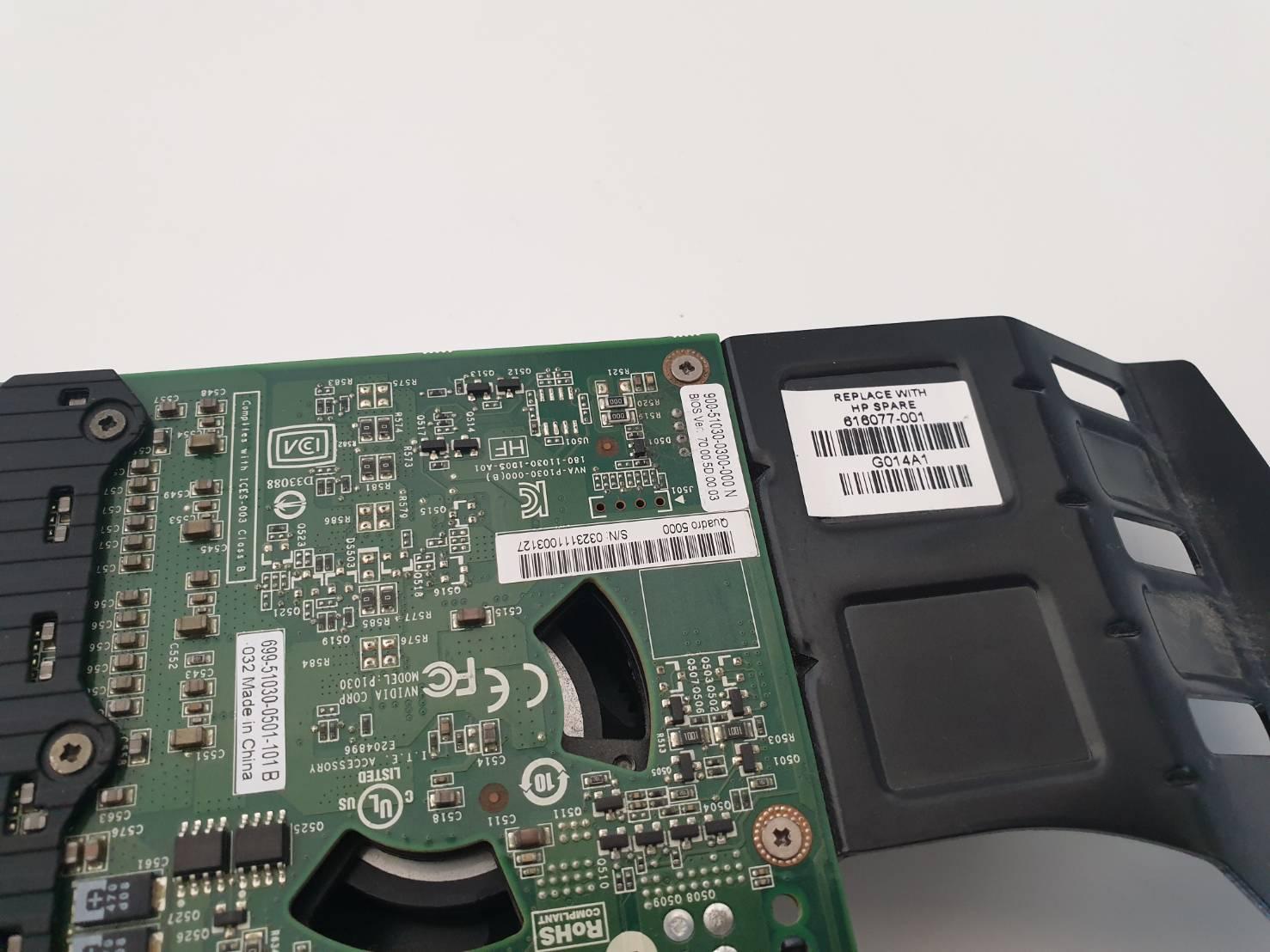 NVidia Quadro 5000 2.5GB GDDR5 320-bit PCI-E Professional Video Graphics Card