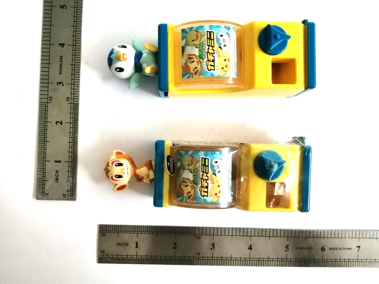 #ชุดของเล่นตู้ไขไข่ ***ของเล่นตู้ไขไข่ ขนาดเล็กตามภาพ*** #กาชาปอง #โปเกมอน ตัวหนึ่งยังไม่แกะซีล **อีกตัวแกะแล้ว ของครบ สภาพเก่าเก็บ