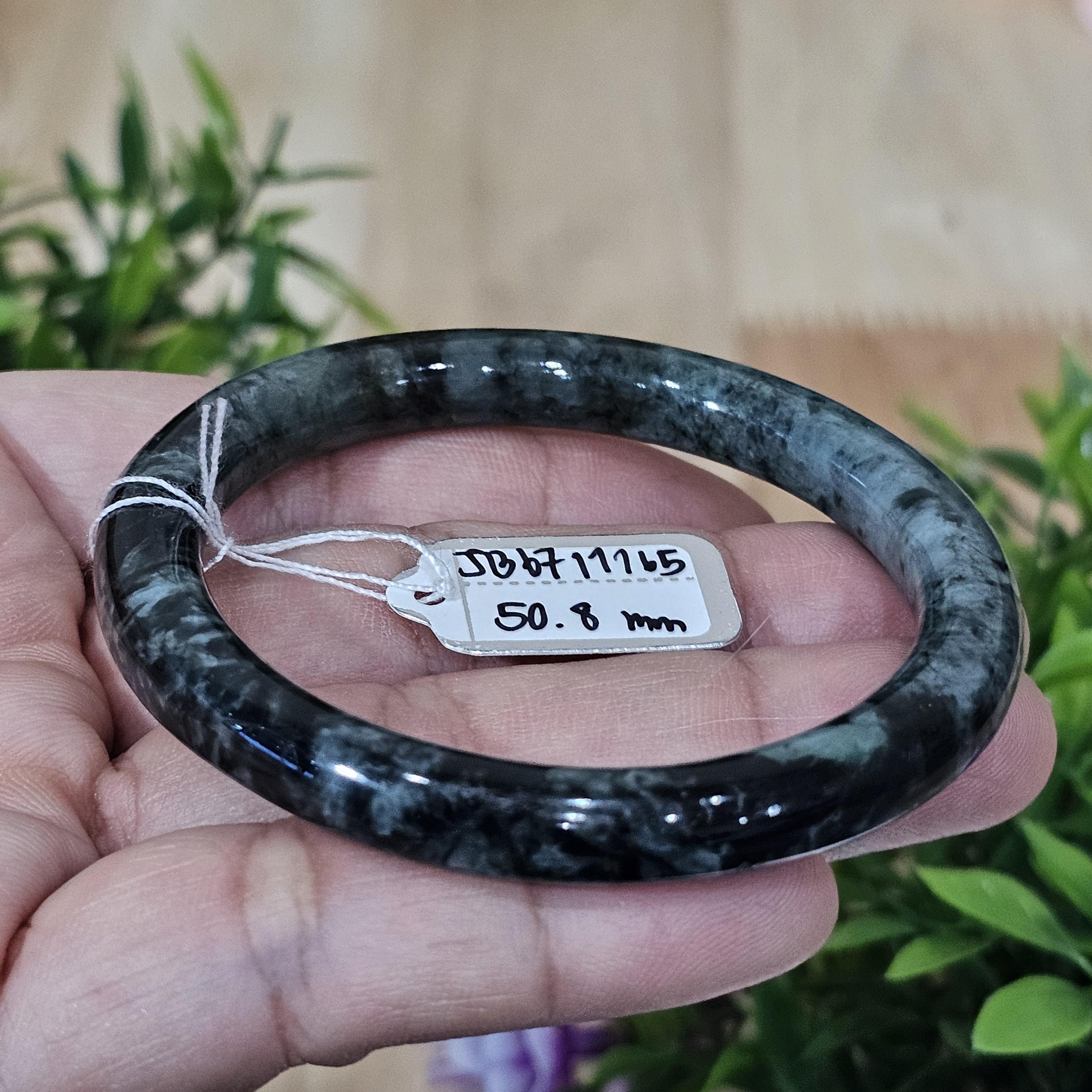 JB6711165 หยก พม่า แท้ Jade กำไลหยก (Jadeite bracelet) พม่า (Myanmar) 50.8 มม.