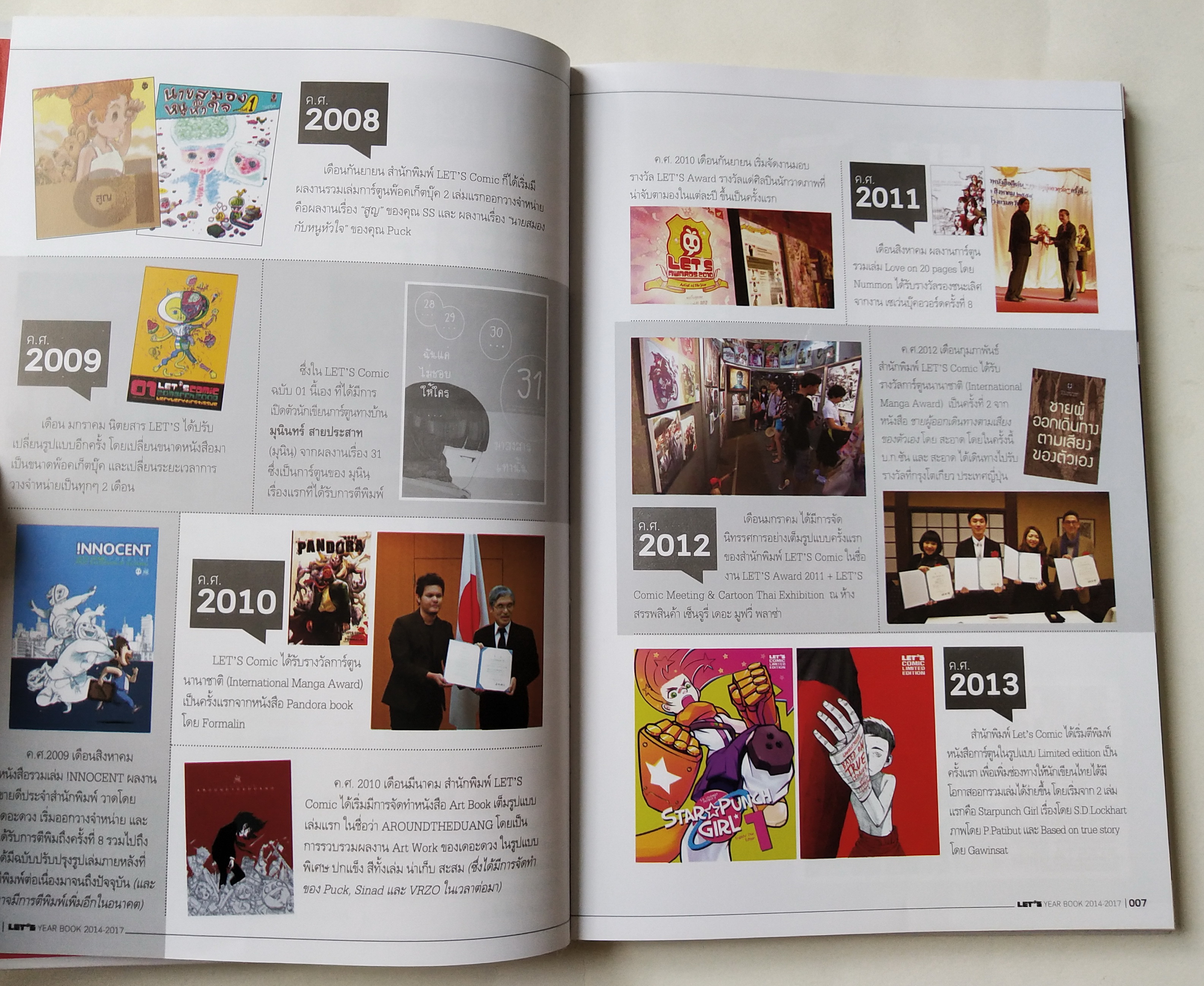 หนังสือเก่า Let's Comic Yearbook2014-2017,LET 's Comic YEARBOOK 2014-2017 เดอะดวง THE DUANG / PUCK / SA-ARD / FORMALIN / NUMMON / BEAST / NOTE / DIO / MANGGORN / TAN-STAR times JODBRIEW