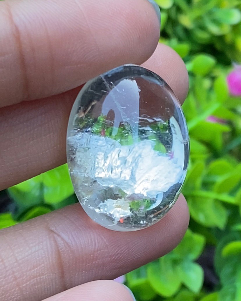 โป่งข่าม ควอตซ์ Rutilated Quartz 54.43 กะรัต Cts. พลอยแท้ อัญมณีมงคลประจําวันเกิด เครื่องประดับพลอย