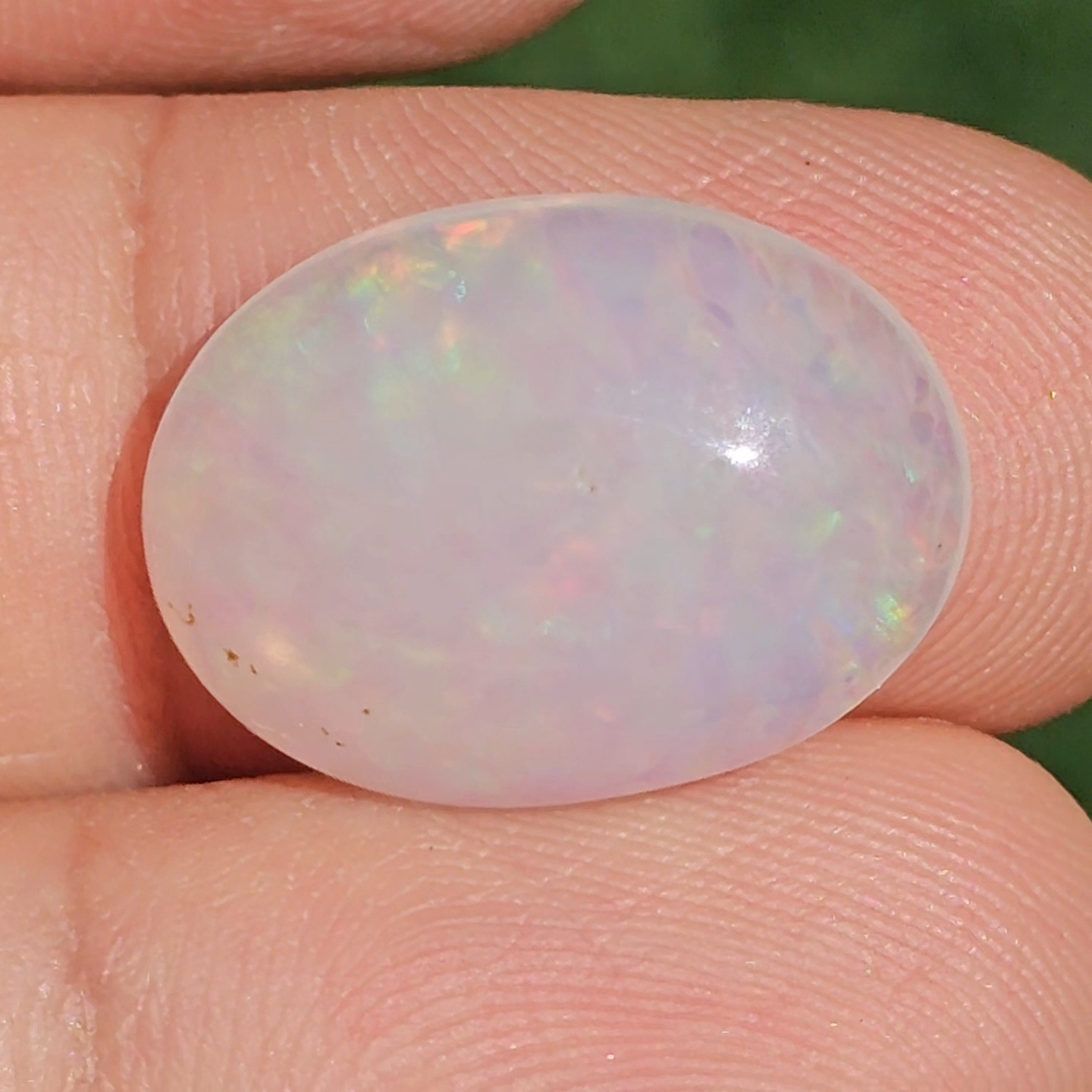 พลอย ไวท์ โอปอล White Opa 7.94 กะรัต (Cts.) พลอยแท้ อัญมณีมงคลประจําวันเกิด เครื่องประดับพลอย