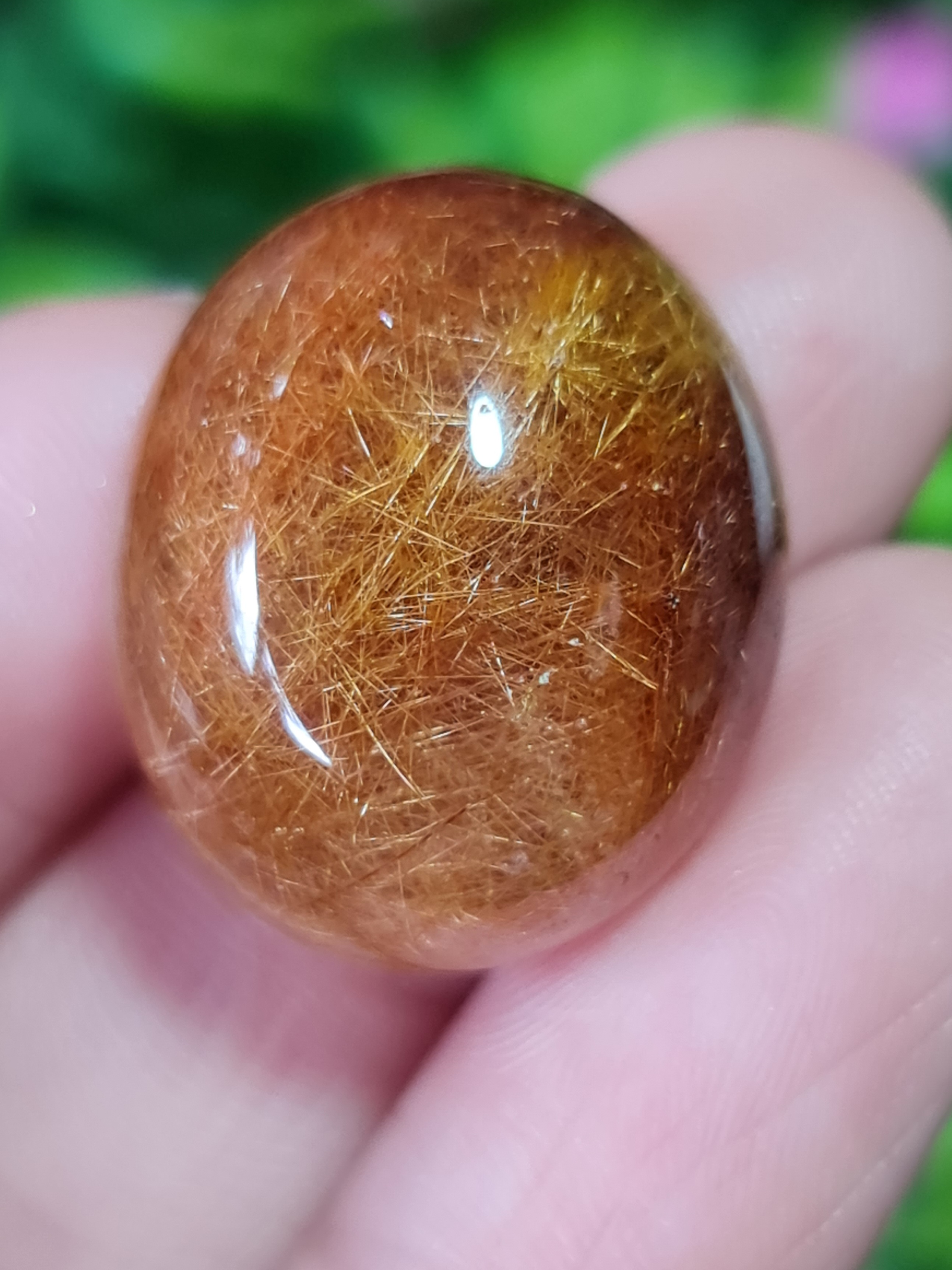 ไหมทอง ควอตซ์ Golden Rutilated Quartz 36.45 กะรัต Cts.พลอยแท้ อัญมณีมงคลประจําวันเกิด เครื่องประดับพลอย