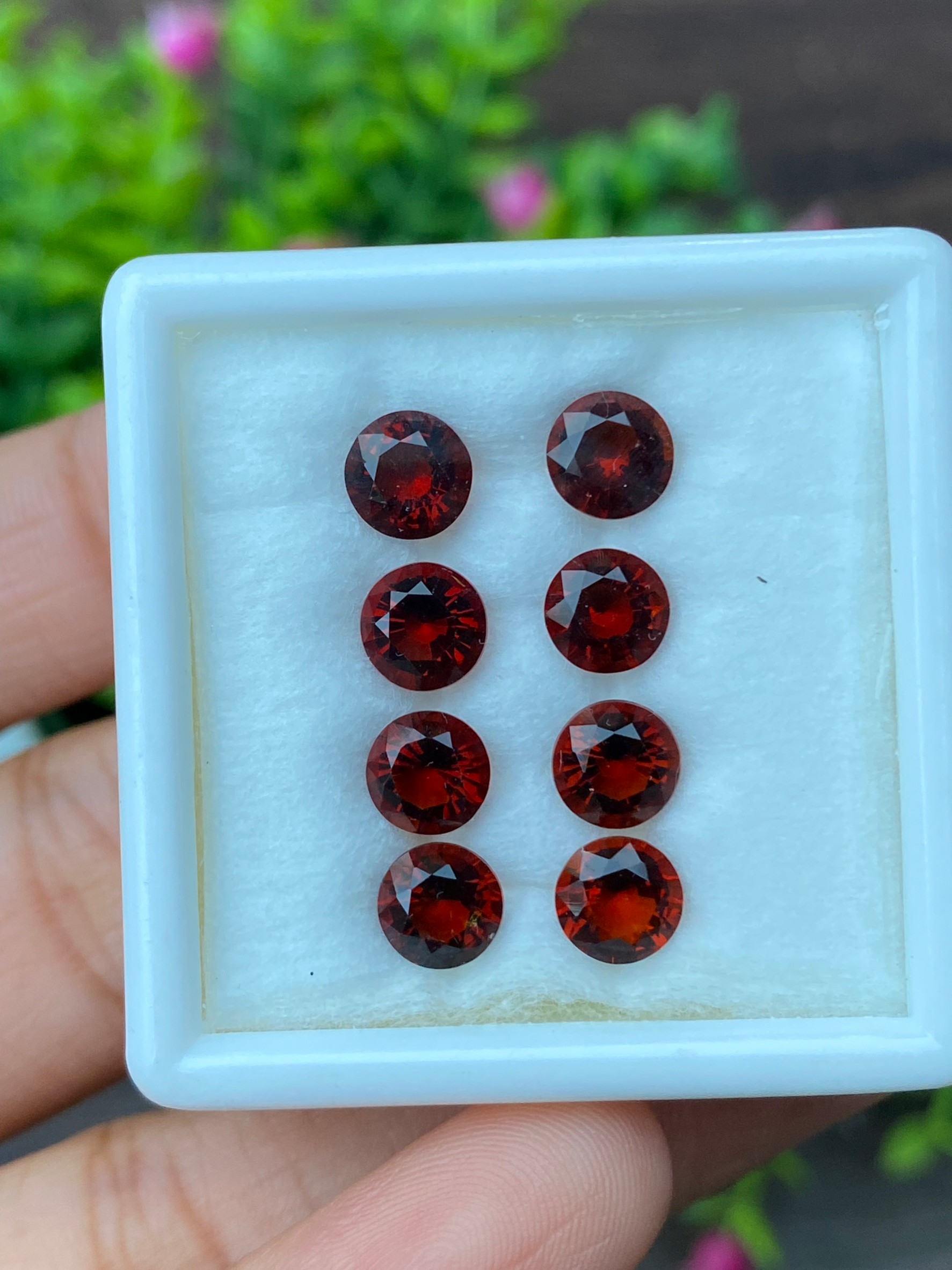 พลอย ซิทริน Citrine 6.01 กะรัต(Cts.) 8 เม็ด Pcs. พลอยแท้ อัญมณีมงคลประจําวันเกิด เครื่องประดับพลอย
