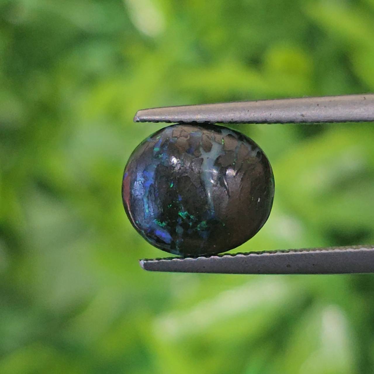 พลอย โบลเดอร์ โอปอล ออสเตรเลีย Australian Boulder Opal 5.06 กะรัต (Cts.) พลอยแท้ อัญมณีมงคลประจําวันเกิด เครื่องประดับพลอย