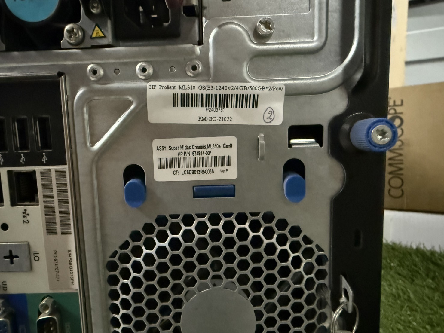 HP Proliant ML310 G8(E3-1240v2/4GB/500GB*2/Power 460w)+Raid B120i