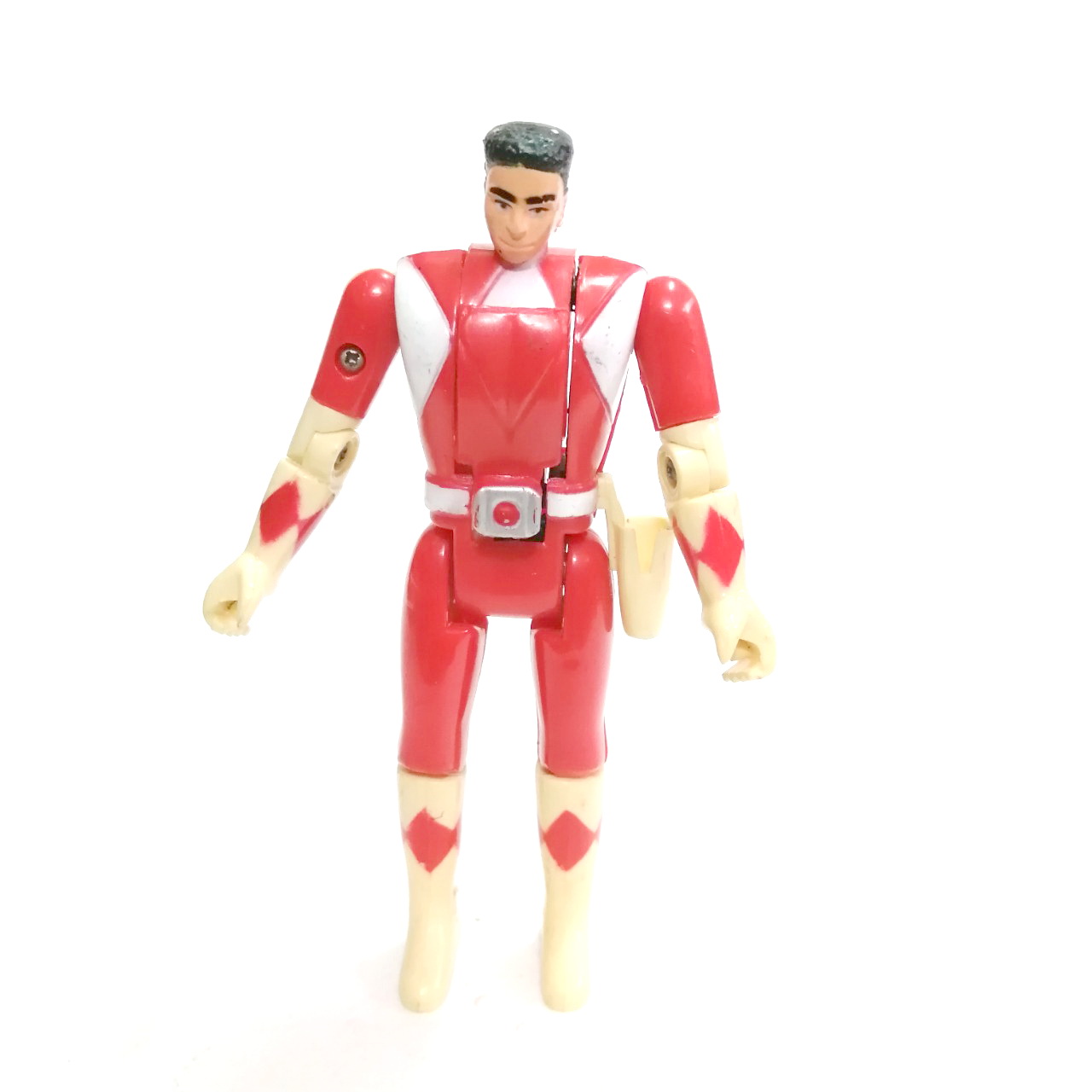 ตุ๊กตาแปลงร่าง***ระบบแปลงร่างชำรุดกดได้แต่หมุนกระดกไม่ดีนัก กลไกหักชำรุดนิดหน่อย ไม่มีปั๊ม ,ไทแรนโนเรนเจอร์ จากขบวนการ จูเรนเจอร์ /เพาเวอร์เรนเจอร์ ขนาดตามรูป กดปุ่มที่เข็มขัด หัวกระดกพับ แปลงร่างได้ สภาพดีมีรอยบ้าง