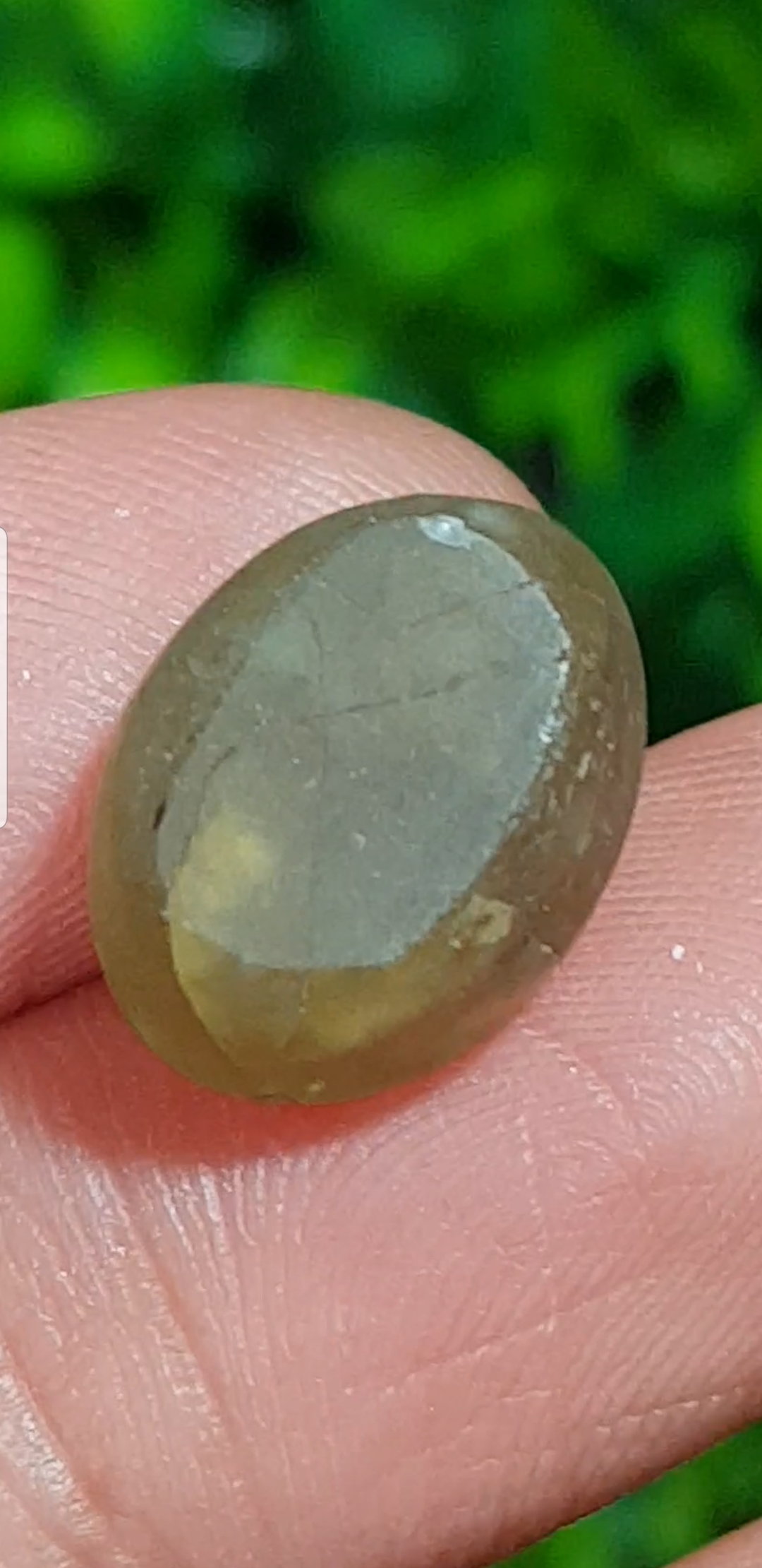 พลอย ตาแมว อะพาไทต์ Cat eye Apatite 11.68 กะรัต (Cts.) พลอยแท้ อัญมณีมงคลประจําวันเกิด เครื่องประดับพลอย