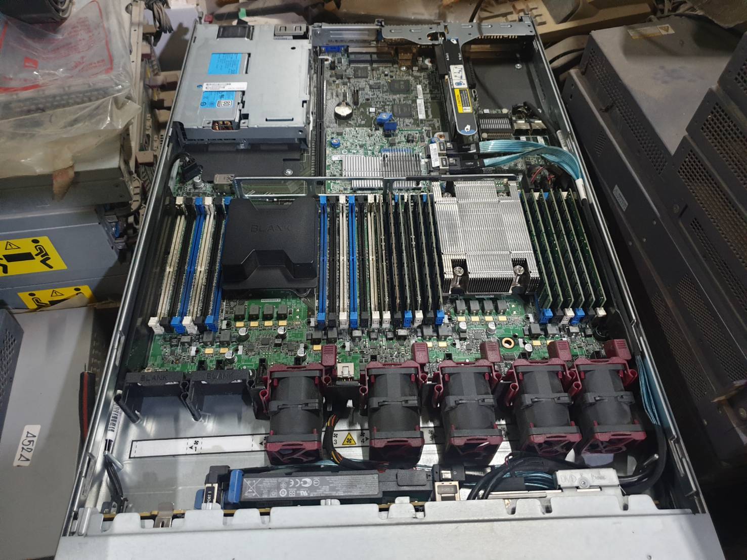 Server HPe Dl 360 G9 Xeon e5-2660v3 x1 ไม่มีแรม ไม่มี HDD power x1 ราง + หน้ากาก