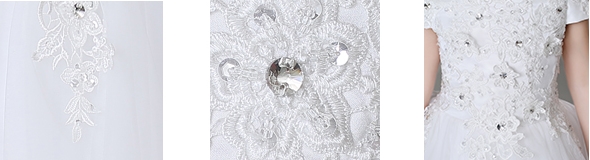 Pre-order ชุดราตรีเด็ก ชุดออกงาน ชุดกระโปรง สไตล์เจ้าหญิง แบบไหล่ปาด ผ้าลูกไม้ แต่งเพชรช่วงอก กระโปรงตาข่าย มีซิปหลัง