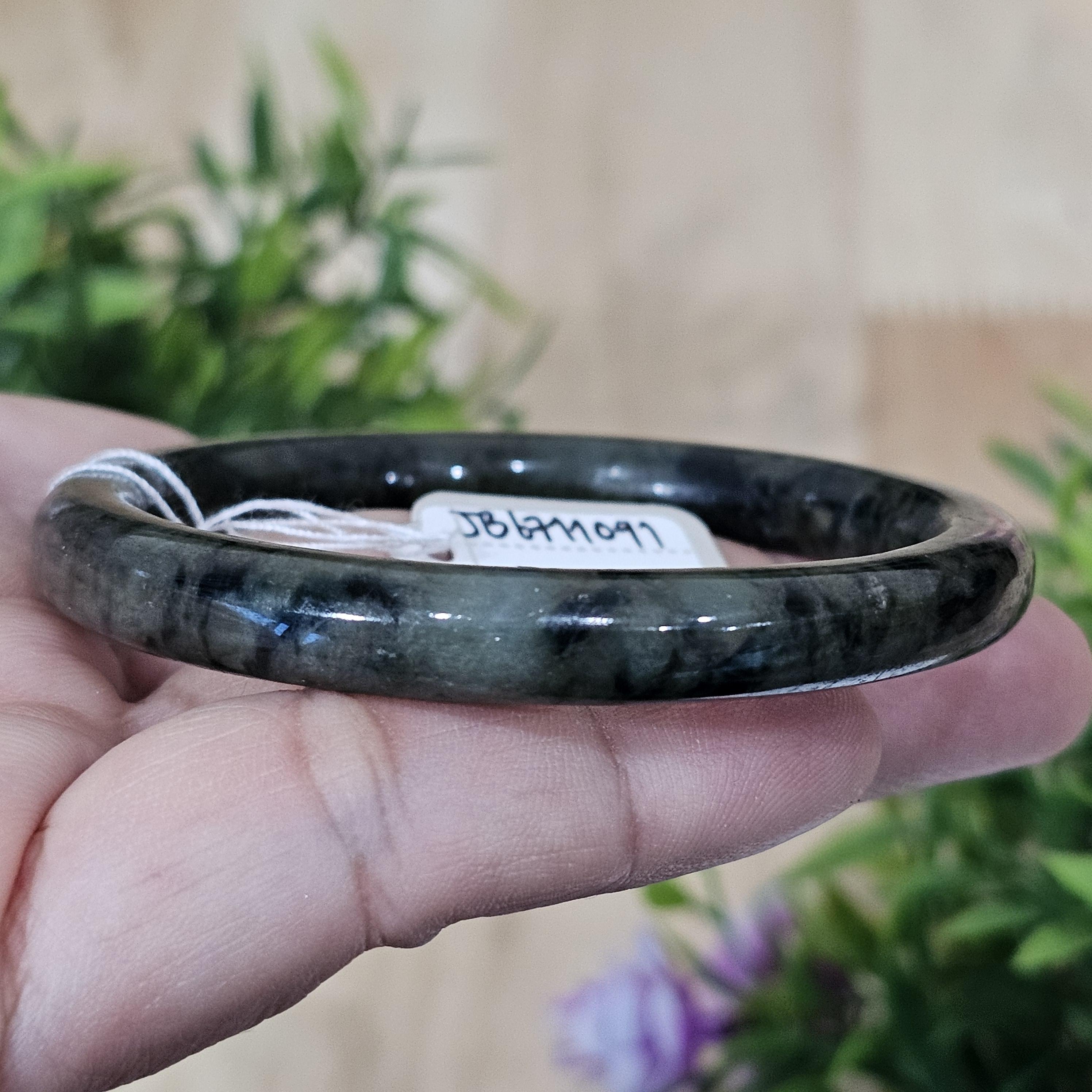 JB6711091 หยก พม่า แท้ Jade กำไลหยก 50.3 มม (Jadeite bracelet) พม่า (Myanmar)