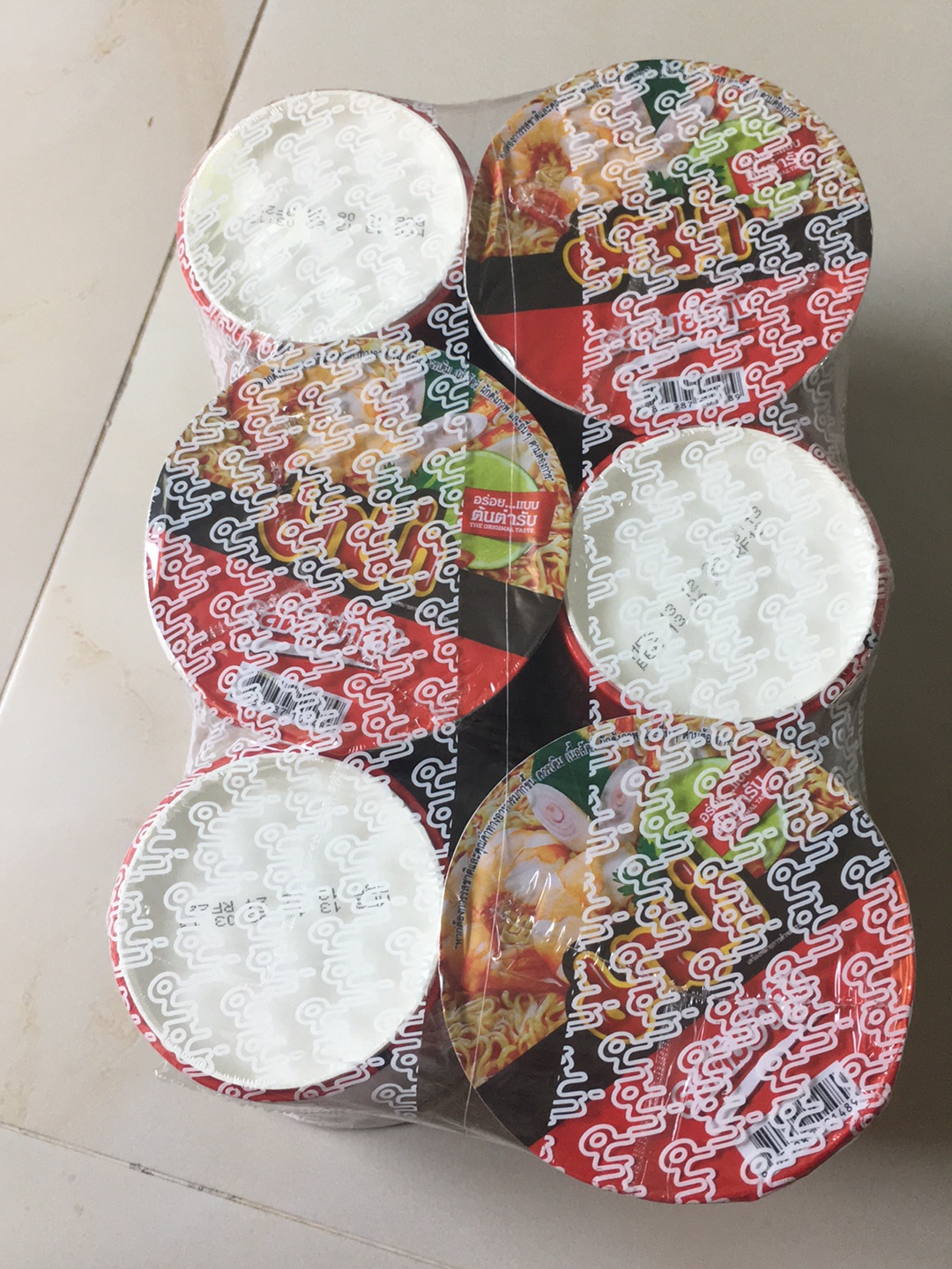 มาม่าคัพ รสต้มยำกุ้ง 60 กรัม แพ็ก 6 ถ้วย