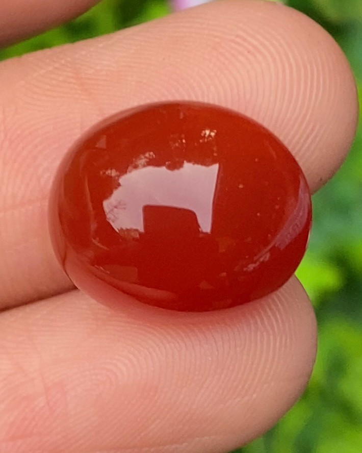 พลอย โมรา Natural Chalcedony 11.80 กะรัต (Cts.) พลอยแท้ อัญมณีมงคลประจําวันเกิด เครื่องประดับพลอย